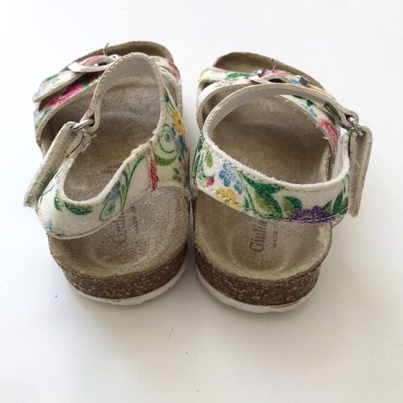 Giulia Palai floral sparkles sandals EUC size 8-9 - Picture 6 of 7